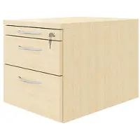 Fm Büromöbel Schubladen Rollcontainer beige, 43.4x40x60 cm
