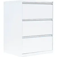 LÜLLMANN Hängeregisterschrank 561327, 2-bahnig, 3 Schübe, weiß