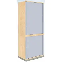 Fm Büromöbel Querrollladenschrank »Sidney« 2+3 OH 80 cm königsahorn, 80x186.9x44.2 cm
