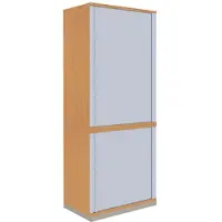 Fm Büromöbel Querrollladenschrank »Sidney« 2+3 OH 80 cm braun, 80x186.9x44.2 cm