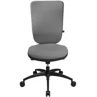 Topstar Bürostuhl Soft Pro 100, NN400 T23 Stoff grau, Gestell schwarz