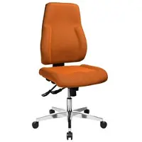 Topstar Bürostuhl Point 91, PI99GBC4 Stoff orange, Gestell alu