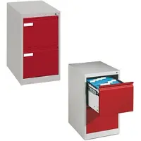 Californian Products CP Hängeregistraturschrank A4 rot, 43.3x73.3x59 cm