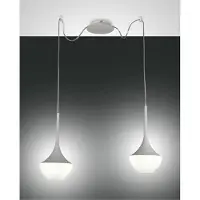 FABAS LUCE Pendelleuchte Apollo E27 3500x7000mm Weiß
