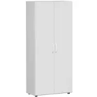Geramöbel Flügeltürenschrank »New York« 5 OH 80 cm grau, 80x181x42 cm