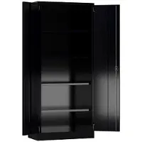 Classix Aktenschrank X-530339, aus Metall, abschließbar, 80 x 180 x 38 cm (B/H/T), schwarz