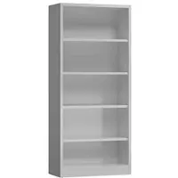 Classix Aktenregal X-540140, aus Metall, 4 Ordnerhöhen, 80 x 180 x 38 cm (B/H/T), lichtgrau