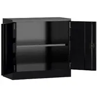 Classix Aktenschrank X-530309, aus Metall, abschließbar, 80 x 75 x 38 cm (B/H/T), schwarz