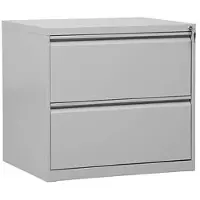 Gürkan Hängeregistraturschrank 2 Schübe 2-bahnig grau, 76x70x62 cm