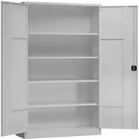 Classix Aktenschrank X-530380, aus Metall, abschließbar, 120 x 194,5 x 60 cm (B/H/T), lichtgrau