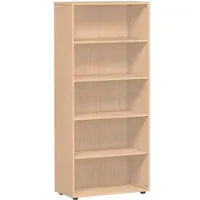Geramöbel Aktenregal Flex, S-385001-B, aus Holz, 5 Ordnerhöhen, 80 x 181 x 40 cm (B/H/T), buche