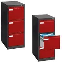 Californian Products CP Hängeregistraturschrank A4 rot, 43.3x104.5 cm