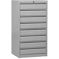 Gürkan G-Office Schubladenschrank MDC/A3.8, aus Metall, 8 Schübe, lichtgrau, (B/H/T) 53 x 98 x 43cm