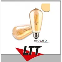 ISOLED 8W LED Birne ST64 Vintage Line E27 550lm ultrawarmweiß 2200K dimmbar EEK G [A-G] Fiai 113325