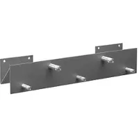SZ Metall Garderobenleiste 5 Haken N-Anordnung grau, 5x9 cm