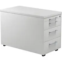 Mauser Schubladencontainer auf Rollen, 529x800mm, 3 Schubl., lichtgrau