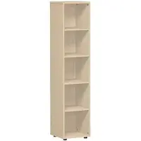 Geramöbel Aktenregal Flex, S-345001-A, aus Holz, 5 Ordnerhöhen, 40 x 181 x 40 cm (B/H/T), ahorn