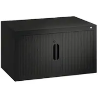 Californian Products CP-Möbel Aufsatzschrank Omnispace, anthrazit, abschließbar, mit Rollladen, Metall, 80 x 45 x 42cm