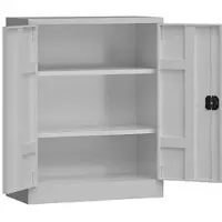 Classix Aktenschrank X-530310, aus Metall, abschließbar, 80 x 100 x 38 cm (B/H/T), lichtgrau