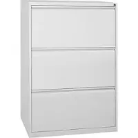Gürkan Hängeregistraturschrank 3 Schübe 2-bahnig grau, 76x101x62 cm