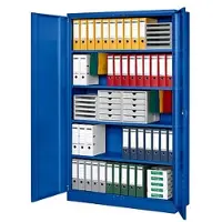 Gürkan G-Office Aktenschrank FLC.192/N, aus Metall, abschließbar, 120 x 195 x 42 cm (B/H/T), blau