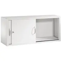 C+P ACURADO Aufsatzschrank mit Schiebetüren, HxBxT 500x1200x400 mm, lichtgrau