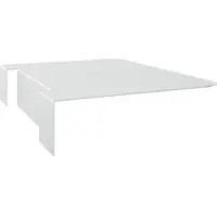 Fm Büromöbel Ansteck-Ablageboard silber, 9.5 cm
