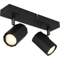 Globo 57918-2B, Schwarz, Aluminium, Metall, IP20, I, GU10, 25 W