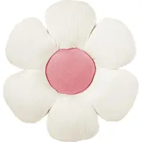 Magma Heimtex Magma Dekokissen Minnie 50 cm rund | elfenbein - weiß