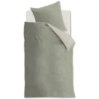 Rivièra Maison Bettwäsche Bambu_Grey Green_DE_UV_155x220 155 x 220 cm + 1x 80 x 80 cm 1 Bettbezug, 1 Kissenbezug