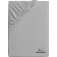 Sansibar Topper-Spannbettlaken in Titan | Gr.: 180-200 x 200 cm