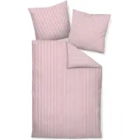 Janine modern classic Bettwäsche-Garnitur 3912 155x200cm+80x80 Farbe kreiderosa