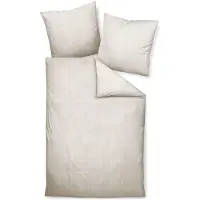 Janine Mako-Satin-Bettwäsche modernclassic Farbe naturell Größe 155x200+80x80