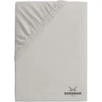 Sansibar Spannbettlaken in Stone | Gr.: 90-100 x 200 cm