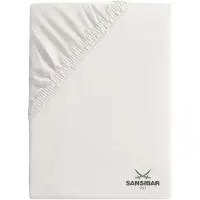 Sansibar Topper-Spannbettlaken in Offwhite | Gr.: 180-200 x 200 cm