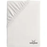Sansibar Spannbettlaken in Offwhite | Gr.: 180-200 x 200 cm