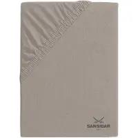Sansibar Topper-Spannbettlaken "" in Taupe | Gr.: 140-160 x 200-220 cm