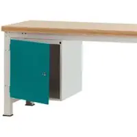 Manuflex Gehäuse-Unterbau, für Werkbank Profi Tiefe 700 mm, wasserblau