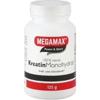 MEGAMAX Kreatin Monohydrat 100% Pulver 125 g
