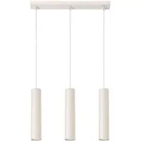 Sollux Pendelleuchte LAGOS 3L beige 3xGU10 10W Stahl 98x6x45cm