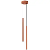 Sollux Pendelleuchte PASTELO 2 roter Ocker 2xG9 8W Stahl 104x15x15cm
