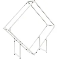 vidaXL Brennholzregal Weiß 100x25x100 cm Kaltgewalzter Stahl