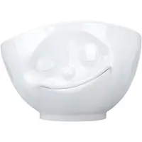 Tassen TV Tassen Schale groß weiß glücklich 1 L TV Tassen T022401