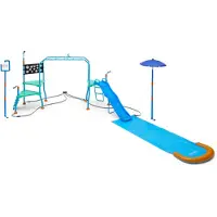 Plum : Wasserpark Wasser - Garten-Spielplatz mit Geschicklichkeitsparcours