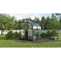 Vitavia Vitavia, Aktionsangebot (inkl. 100 Euro Zubehör): Gewächshaus "Planet 2500" inkl. Fundament, schwarz, 2,5 m², 3 mm ESG