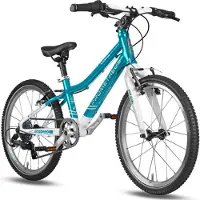 Prometheus BIKES Kinderfahrrad 20 Zoll PRO ab 6 Jahren Ultraleicht 7-Gang Premium Blau Weiß