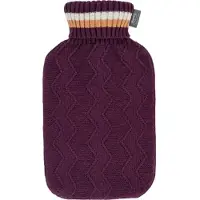 Fashy Wärmflasche 2 Liter mit Rollkragenbezug in burgunderrot 67457 46