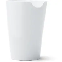 Fiftyeight Products Fnfzig produkte Tassen Porzellan -Becher mit Bissmarke 13,5 oz. Weie Kaffeetasse ohne Griff (Single Coffee Bech)