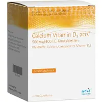 Acis Calcium Vitamin D3 500 mg/400 I.e. Kautabl. 100 St Kautabletten