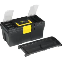 Allit Werkzeugkoffer McPlus Promo 16, schwarz/gelb, 12 Liter Inhalt, mit Tragschale